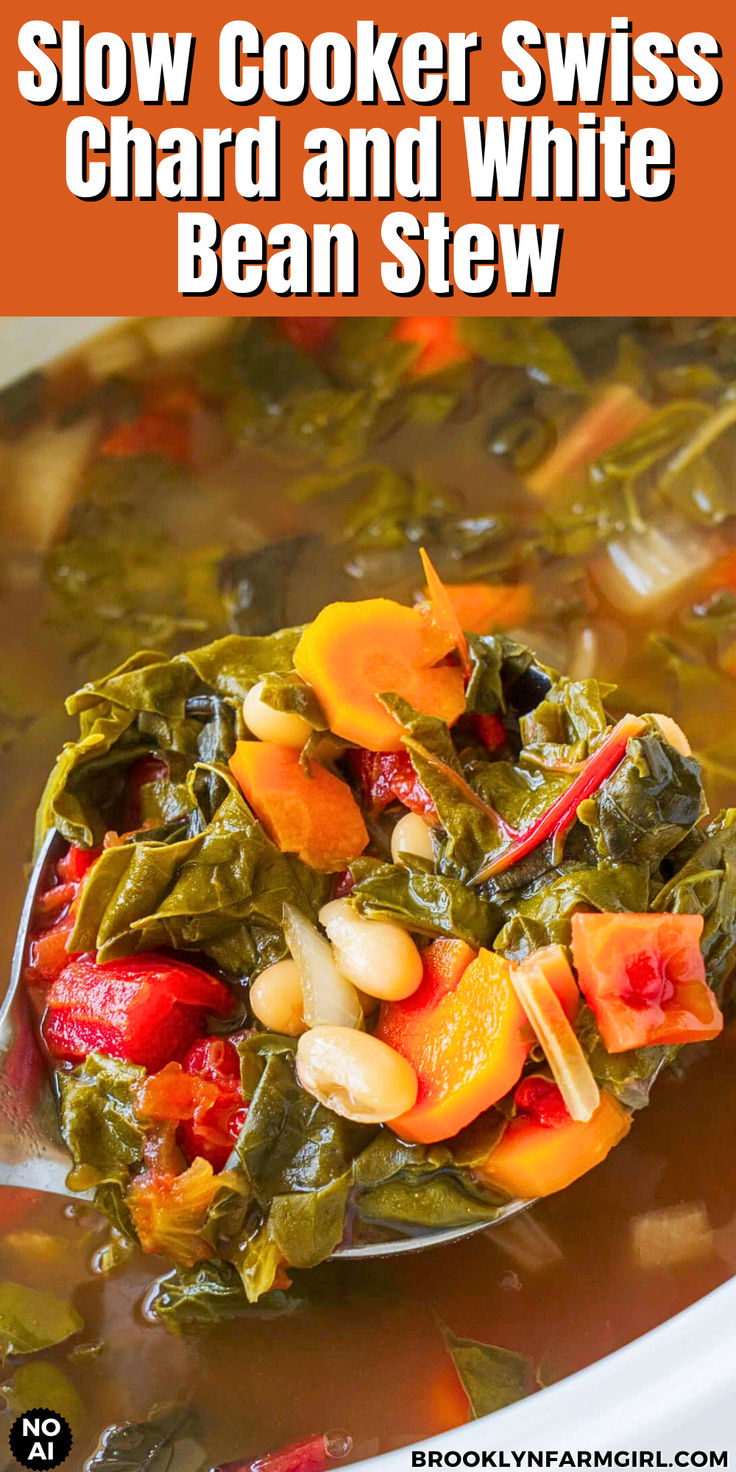 Healthy Swiss Chard White Bean Stew: Fiber-Rich Vegetarian Dinner
